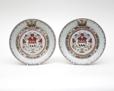 Lot 1074 - A pair of famille verte and Chinese Imari...