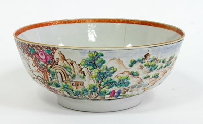 Lot 1085 - A Chinese Mandarin palette bowl, Qianlong,...