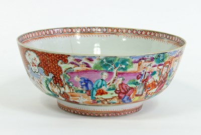 Lot 1087 - A Chinese Mandarin palette bowl, Qianlong,...