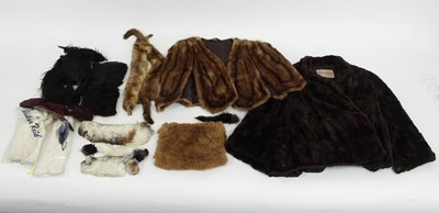 Lot 1097 - A short brown fur jacket, by Basden & Martin,...