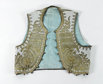 Lot 1105 - A child's Ottoman waistcoat, with gold...