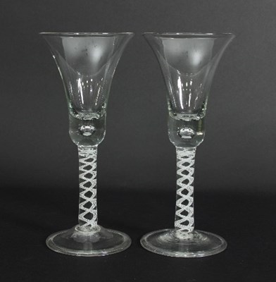 Lot 9 - A pair of George III style drinking glasses,...