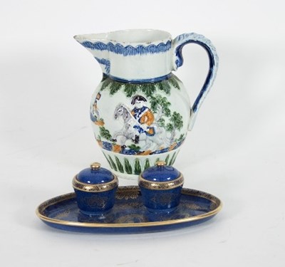 Lot 42 - A Prattware jug, circa 1800, depicting...