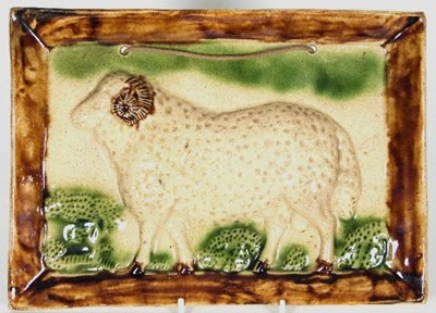 Lot 46 - A Scottish lead-glazed earthenware plaque,...