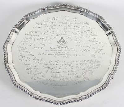 Lot 102 - A silver salver, Carrington & Co., London 1937,...