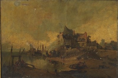 Lot 206 - Jules Achille Noel (French 1810-1881)/Dock...