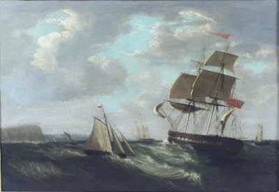 Lot 212 - Attributed to George Atkinson/Ships in a...