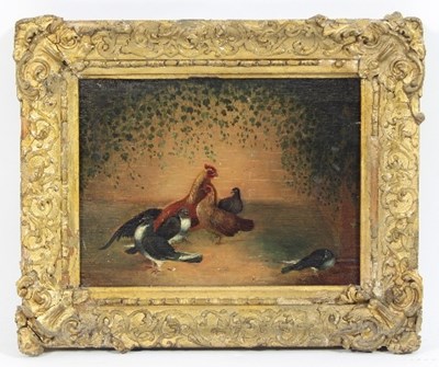 Lot 233 - 19th Century School/Cockerel, Hen and Four...