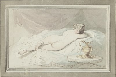 Lot 315 - Thomas Rowlandson (1756-1827)/Reclining Female...