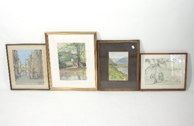 Lot 325 - A Prangley/Tyrolean Landscape/signed and dated...