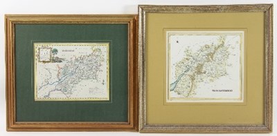 Lot 349 - Robert Morden/Gloucestershire Map, 35cm x...