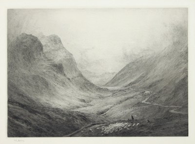 Lot 363 - William Lionel Wyllie/Glencoe/signed in...