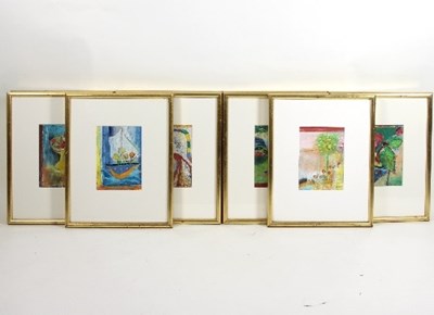 Lot 375 - Ingerid Blackstad/Still Life/ten coloured...