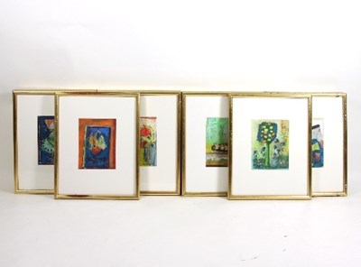 Lot 376 - Ingerid Blackstad/Still Life/ten coloured...