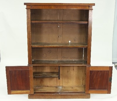 Lot 458 - A Victorian rosewood bookcase with three open...