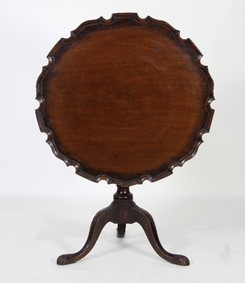 Lot 464 - A 19th Century mahogany tripod table, the top...