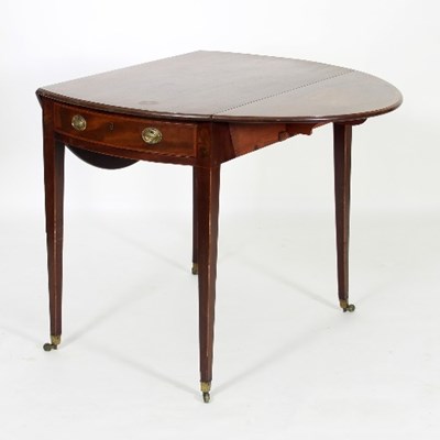 Lot 468 - A 19th Century mahogany Pembroke table, the...