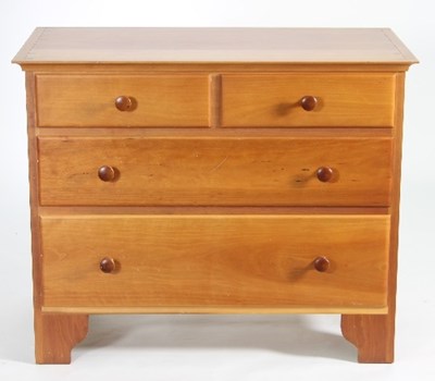 Lot 476 - A Shaker cherry wood small chest of drawers of...