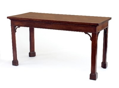 Lot 494 - A George III mahogany serving table, the...