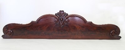 Lot 499 - A Victorian mahogany back board (from a...