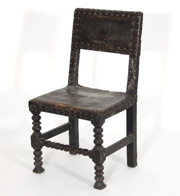 Lot 538 - An oak chair of 17th Century design, with...