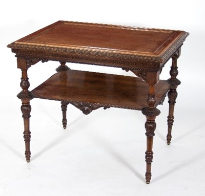 Lot 547 - An Italian late 19th Century mahogany centre...