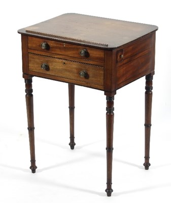 Lot 555 - A George IV reading table, with rising top,...