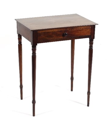 Lot 568 - A George IV mahogany table, fitted a drawer,...