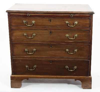 Lot 605 - A mahogany chest of 18th Century design with...