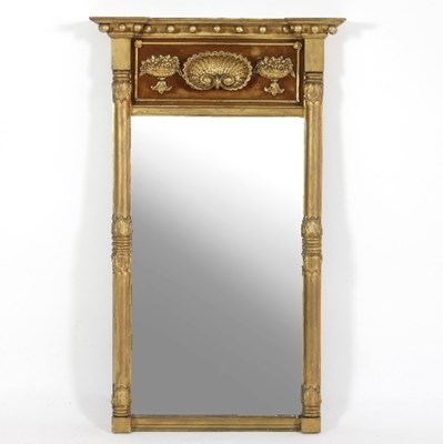 Lot 624 - A Regency wall mirror, the ball studded...