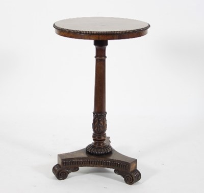 Lot 635 - A Regency mahogany tripod table, the circular...