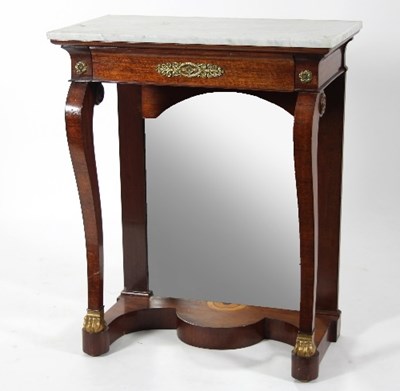 Lot 642 - A Regency mahogany console table of Empire...