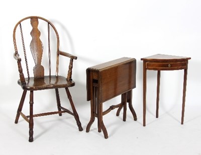 Lot 646 - A 19th Century elm and ash country made side...