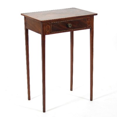 Lot 650 - A Regency mahogany side table of plain...