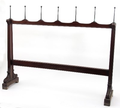 Lot 705 - A mid 19th Century mahogany hat stand, with...