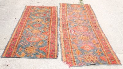 Lot 755 - An early 20th Century Ushak runner, in two...