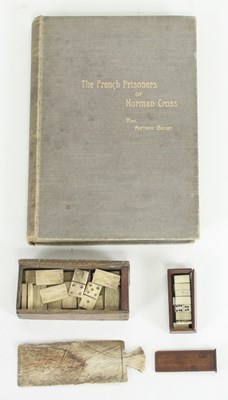 Lot 772 - A set of French prisoner of war bone dominoes...