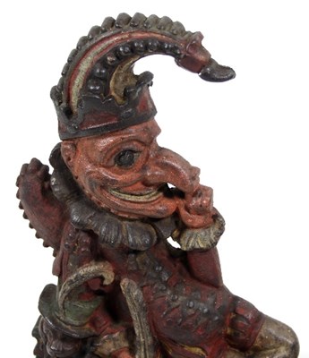 Lot 793 - A pair of cast iron Punch and Judy doorstops,...