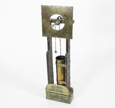 Lot 829 - An 'Antiquarian' oak framed 'water clock',...