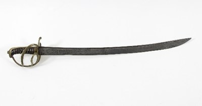 Lot 847 - A 19th Century French Marine sword with brass...