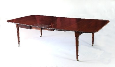 Lot 11 - A 19th Century mahogany extending dining table,...