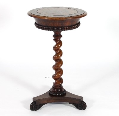 Lot 25 - A William IV rosewood jardini?re table, the...