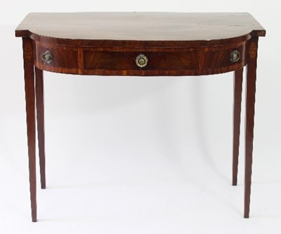 Lot 92 - A late 18th Century mahogany breakfront side...