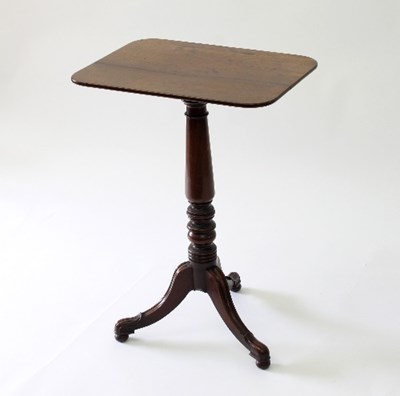 Lot 100 - A William IV mahogany tripod table on a turned...