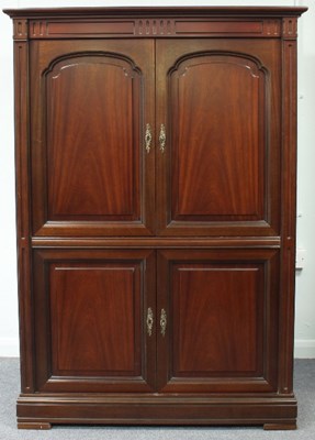 Lot 117 - A modern drinks cabinet, the upper and lower...