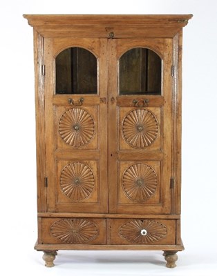 Lot 126 - An Indian hardwood side cabinet, enclosed by...