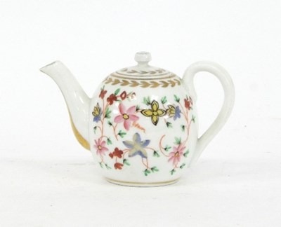 Lot 205 - A Russian porcelain teapot and cover, Gardner...