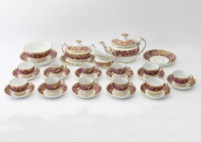 Lot 210 - A 19th Century Spode tea service decorated...