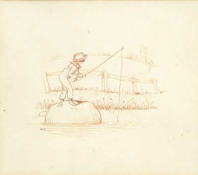 Lot 273 - Kate Greenaway (British 1846-1901)/Boy Fishing...