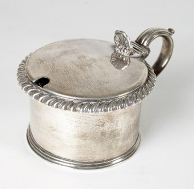 Lot 325 - A George IV silver mustard pot, Charles Thomas...